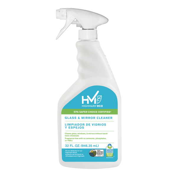 Highmark® ECO Glass And Mirror Cleaner, 32 Oz - Zerbee