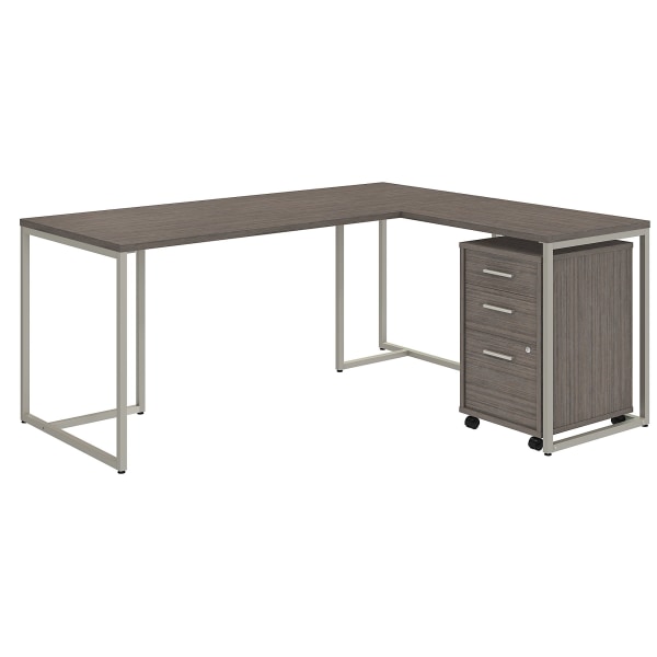 kathy ireland&reg; Office by Bush Business Furniture Method 72&quot;W L Shaped Desk with 30&quot;W Return and Mobile File Cabinet 7795078