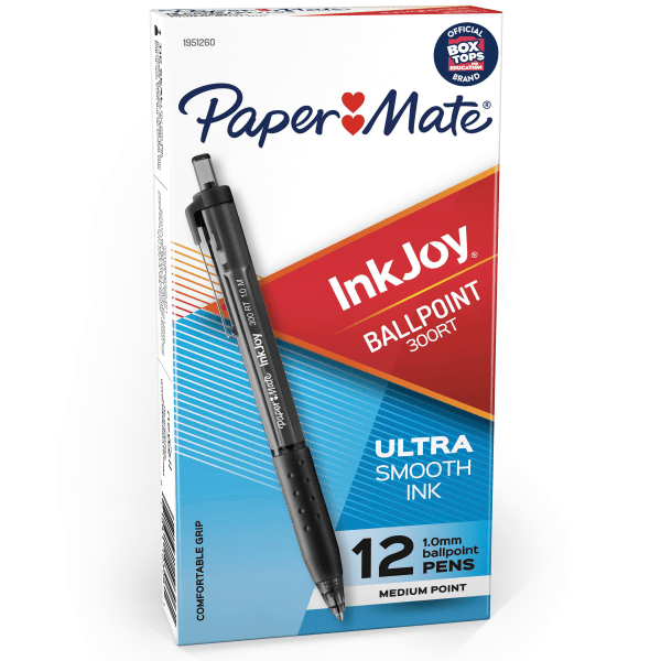 Paper Mate InkJoy Pens, Gel Pens, Medium Point (0.7 mm), Black, 10 Count