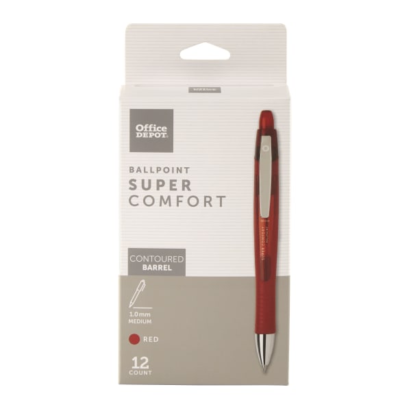 TUL® BP Series Retractable Ballpoint Pens, Fine Point, 0.8 mm, Silver  Barrel, Black Ink, Pack Of 12 Pens - Zerbee