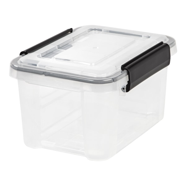 IRIS Plastic Storage Container With HandlesLatch Lid 22 x 16 12 x