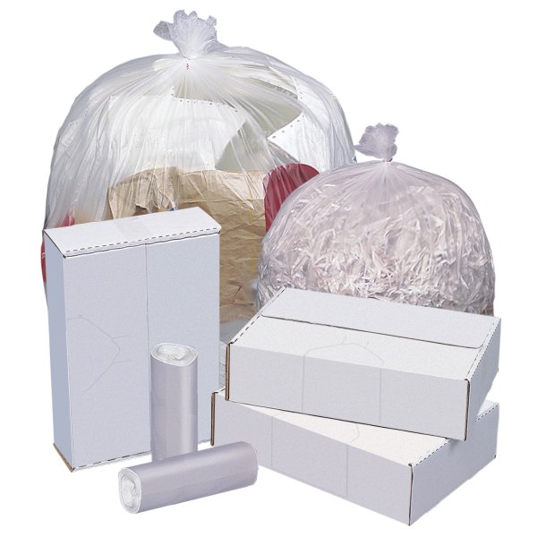 Highmark Tall 0.9 mil Drawstring Kitchen Trash Bags 13 Gallon 27.375 x 24  White Box Of 120 - Office Depot