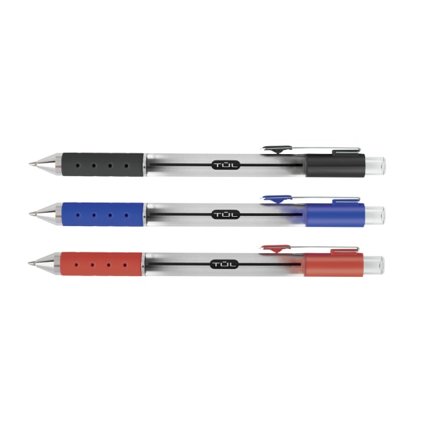 TUL® GL Series Retractable Gel Pens, Medium Point, 0.7 mm, Pearl White  Barrel, Black Ink, Pack Of 12 Pens - Zerbee
