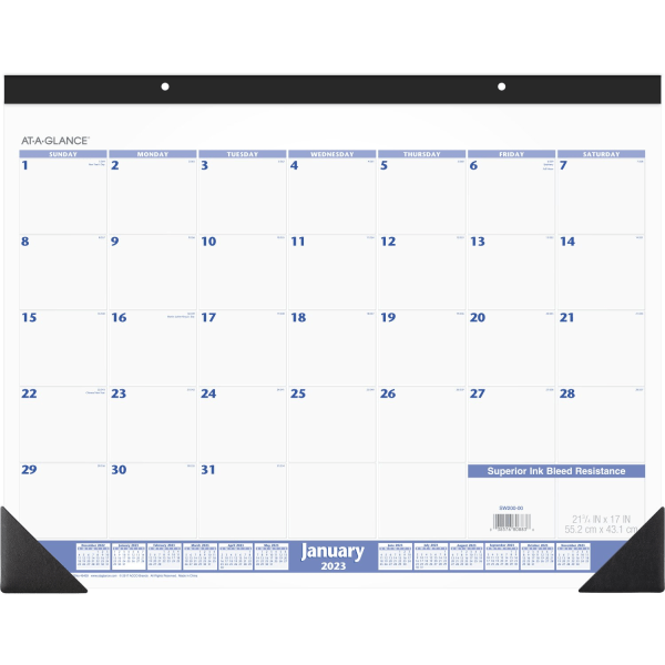 AT-A-GLANCE 2023 RY Monthly Desk Pad Calendar 8073211
