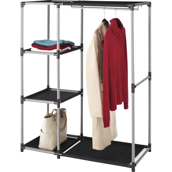 Whitmor 6170-4297 Garment Rack - 4 Compartment(s) - 50&quot; Height x 39.1&quot; Width19&quot; Length - Durable - Resin 808589
