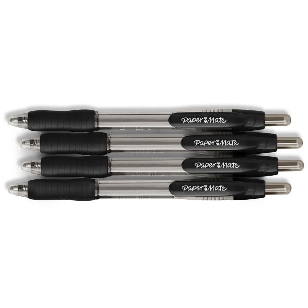 Paper Mate Ball Point Pens, 1.4 mm, Assorted Ink - 4 pens