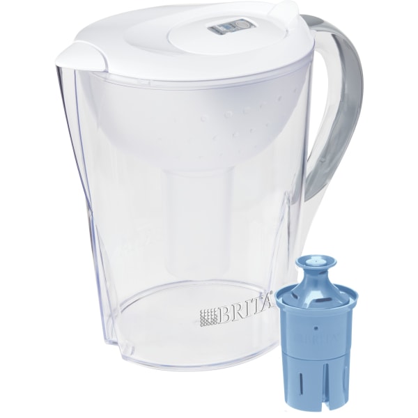 Brita Pacifica Large 10-Cup Water Filter Pitcher With 1 Longlast+ Filter 8102699