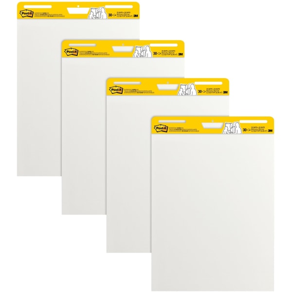 Post-it® Super Sticky Easel Pads, Lined, 25 x 30, Yellow/Blue, Pack Of 2  Pads - Zerbee