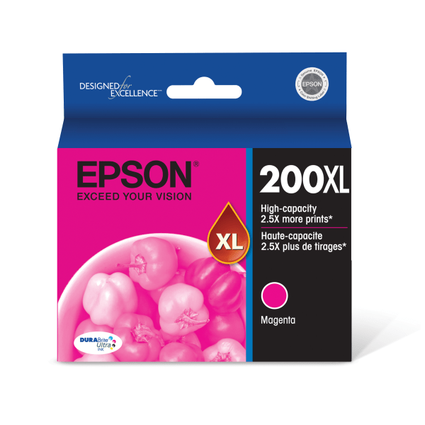 Epson&reg; 200XL DuraBrite&reg; Ultra High-Yield Magenta Ink Cartridge EPST200XL320S