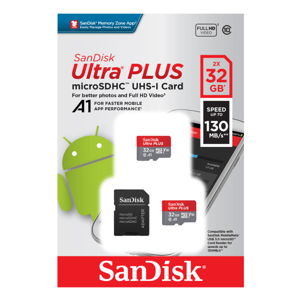 SanDisk® Ultra PLUS microSD™ Cards - Zerbee