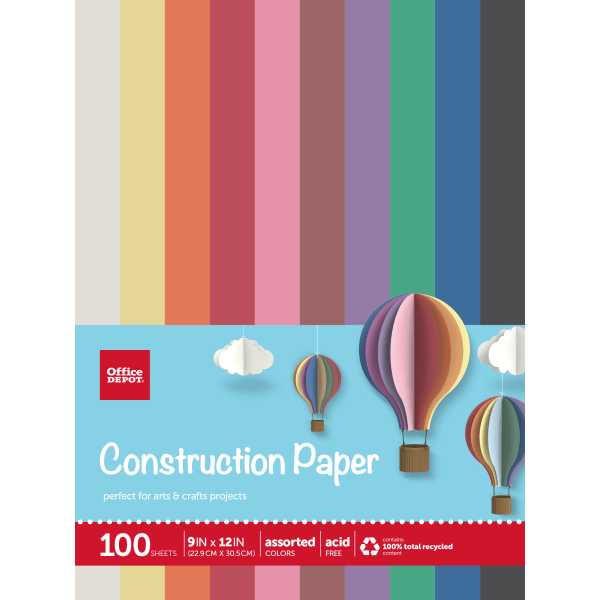Blue Construction Paper 12 x 18-100 Sheets