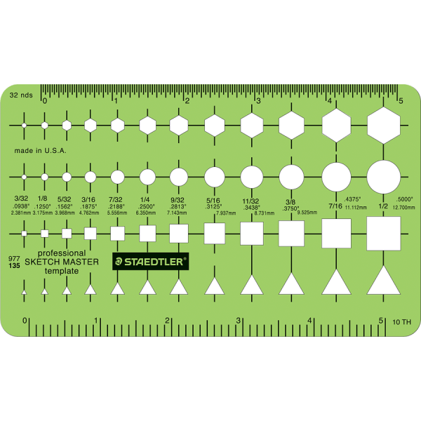 Staedtler Letters and Numbers Stencil