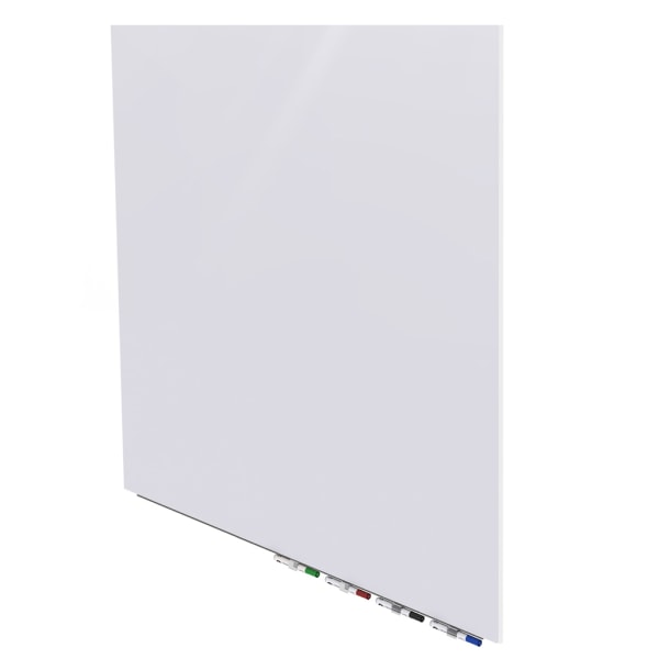 Ghent Aria Magnetic Unframed Dry-Erase Whiteboard, 48 x 96, Black - Zerbee