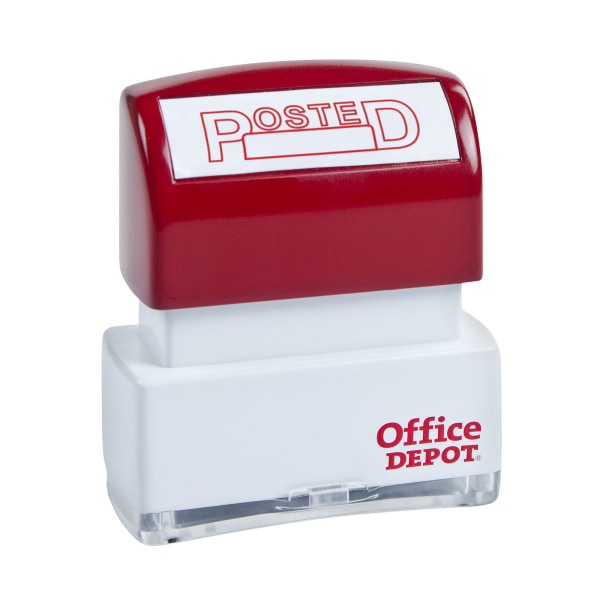 Office Depot&reg; Brand Pre-Inked Message Stamp 841389