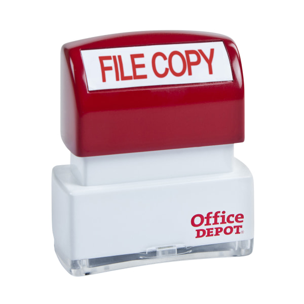 Office Depot&reg; Brand Pre-Inked Message Stamp 841407