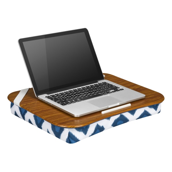 LapGear Designer Lap Desk, 173/4" x 133/4", Navy Ikat Zerbee
