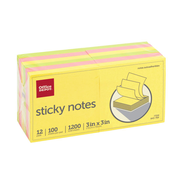Office Depot&reg; Brand Sticky Notes 843769