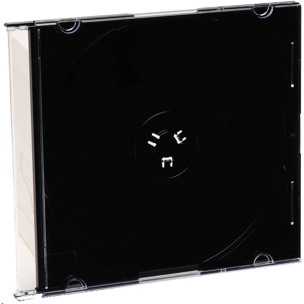 Verbatim&reg; CD &amp; DVD Slim Jewel Cases, Black, Pack Of 200 849089