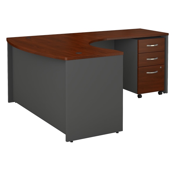 Bush Business Furniture Components Bow-Front L-Shaped Desk 851913