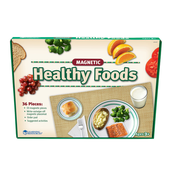 Learning Resources&reg; Pretend &amp; Play&reg; Magnetic Healthy Foods Set 854603