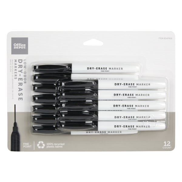 Office Depot&reg; Brand Low-Odor Pen-Style Dry-Erase Markers 8547416