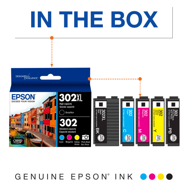 Epson 302XL High-Yield Black Remanufactured Ink Cartridge (T302XL020)