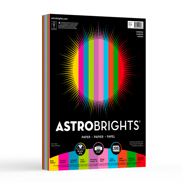 Astrobrights&reg; Colored Multi-Use Print &amp; Copy Paper 860536