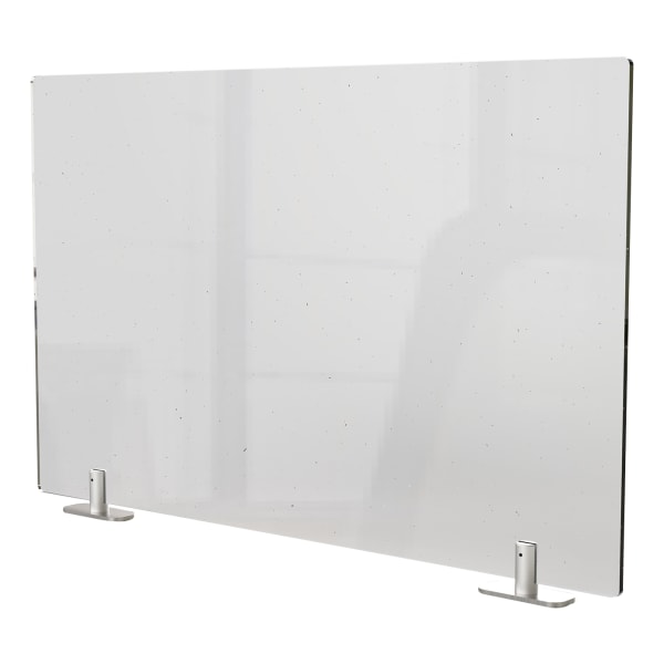Ghent Partition Extender, With Tape, 18&quot;H x 29&quot;W x 1-1/2, Clear 8625551