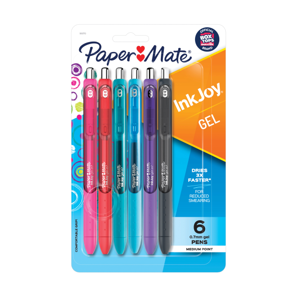 Paper Mate® InkJoy™ Retractable Gel Pens, Medium Point, 0.7 mm