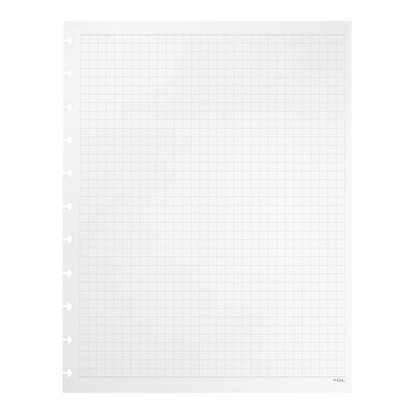 TUL Custom Note-Taking System Discbound Refill Pages, 8 1/2in x 11in, Letter Size, Graph Ruled, 100 Pages (50 Sheets), White - 50 Sheets - 100 Pages - 8 1/2" x 11" - 11" x 8.5" - White Paper - Paper Cover - 1 866336