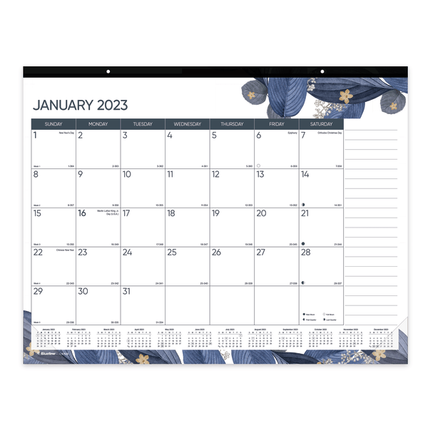 Blueline&reg; Monthly Colorful Desk Pad Calendar 8734902