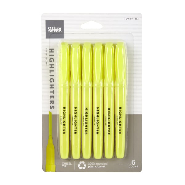 Office Depot&reg; Brand Pen-Style Highlighters 874483