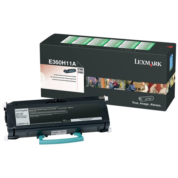 Lexmark&trade; E360H11A High-Yield Return Program Black Toner Cartridge LEXE360H11A
