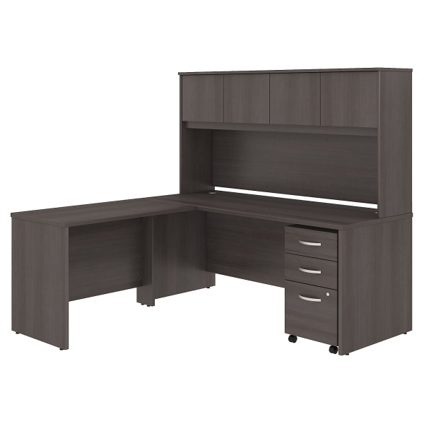 Bush Business Furniture Studio C 72&quot;W x 30&quot;D L Shaped Desk with Hutch 905381