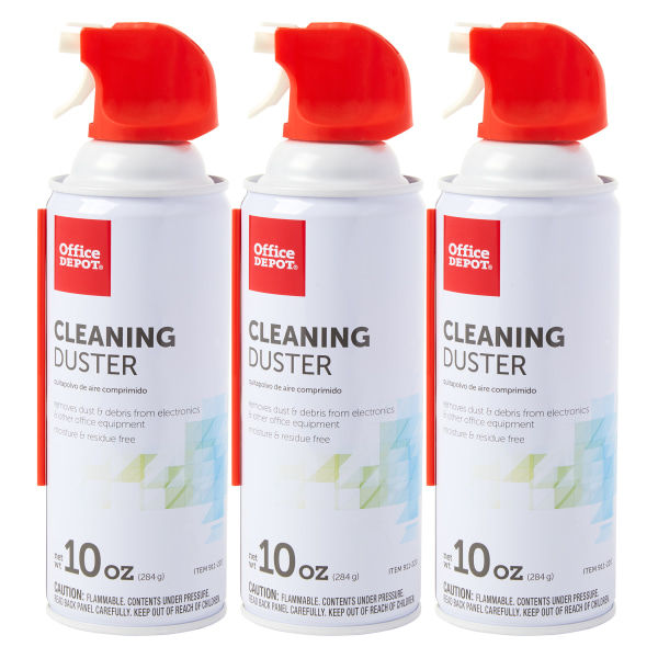 Office Depot&reg; Brand Cleaning Dusters, 10 Oz., Pack Of 3 911245