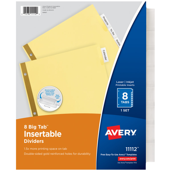 Avery Corner Lock 3 Hole Punched Plastic Sleeves Clear Pack Of 4 - Office  Depot