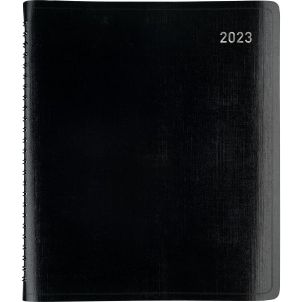 Office Depot&reg; Brand 13-Month Monthly Planner, 7&quot; x 9&quot;, Black, January 2023 To January 2024, OD711100 9134864