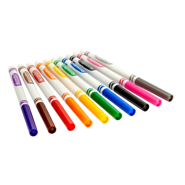 Crayola® Fine Line Markers, Assorted Classic Classpack®, Pack Of 10 - Zerbee