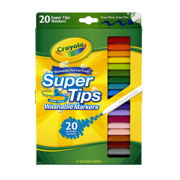 Crayola Broad Line Markers Assorted Classic And Bright Colors Box Of 12 -  Office Depot