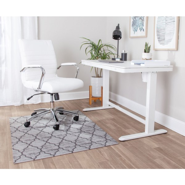 realspace designer chair mat gray