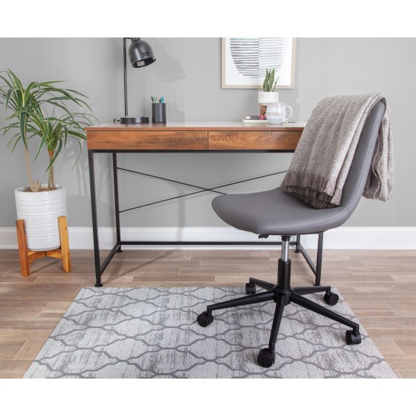 realspace designer chair mat gray