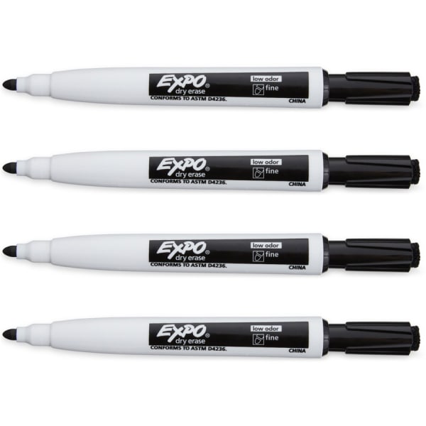 Expo® Magnetic Dry Erase Markers with Eraser, Fine Tip