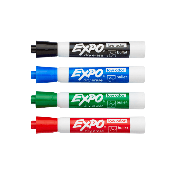 Expo® Dry-Erase Assorted Colors Ultra-Fine Point Low-Odor Marker, Package  Of 8