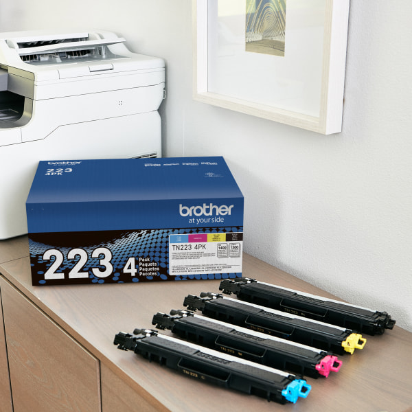 Brother TN221 Black And Cyan Magenta Yellow Toner Cartridges Pack