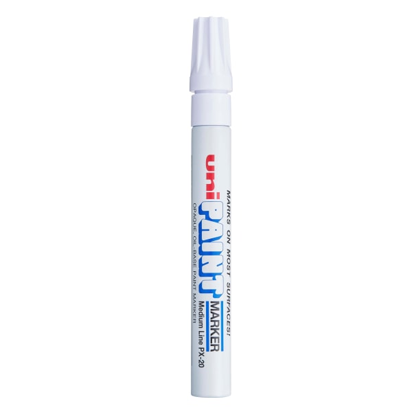 Sanford® Uni-Paint® PX-20 Permanent Marker, Bullet Point, White - Zerbee