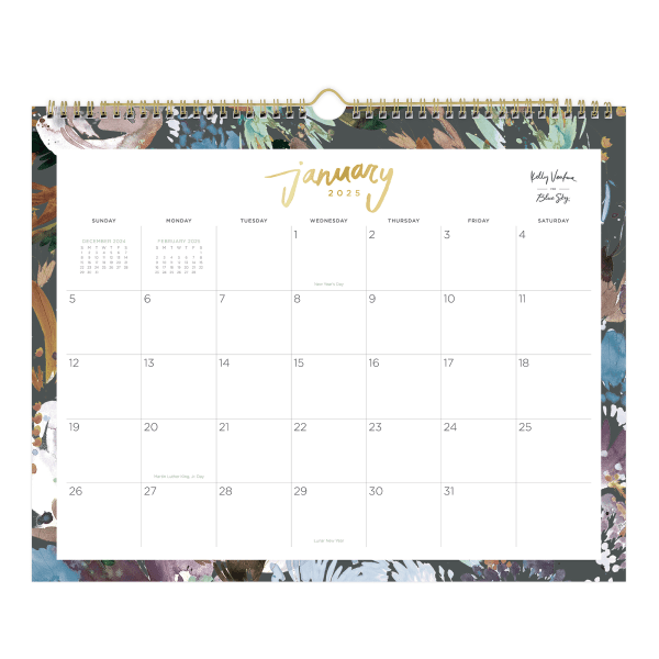 2025-blue-sky-monthly-wall-calendar-15-x-12-midnight-garden-january-2025-to-december-2025-zerbee