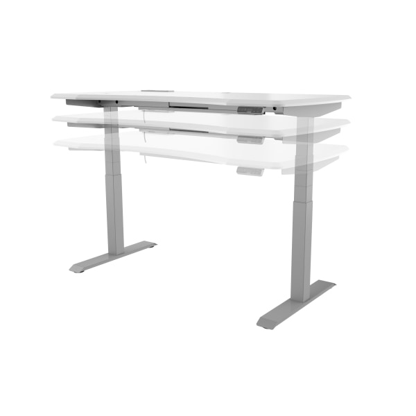 WorkPro Electric 60 W Height Adjustable Standing Desk with Wireless  Charging White - Office Depot