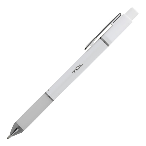 TUL GL Series Retractable Gel Pens, Medium Point, 0.7 mm, Black Barrel, Black Ink, Pack of 12 Pens