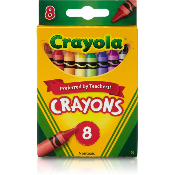Crayola Jumbo Crayons 5 Assorted Colors 8 Crayons Per Box Set Of 6 Boxes -  Office Depot
