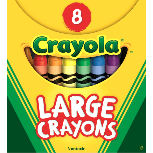 Crayola Large Crayons - 8 pack